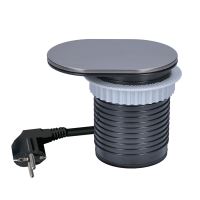 SOLIGHT PP124C-PD20 stříbrná vestavná zásuvka s USB A+C a posuvným víčkem, 2m (2)