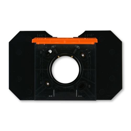 ABB 5530H-C67107 66 Zásuvka centrálního vysávání LEVIT oranžová/kouřová černá