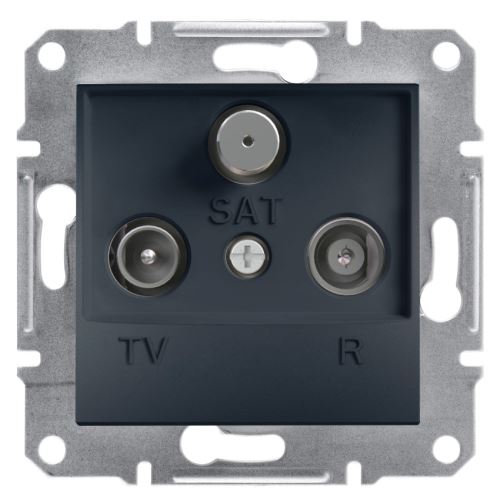Schneider Asfora EPH3500171 zásuvka televizní + rozhlas + satelitní koncová 1dB Antracit