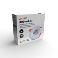 SOLIGHT LED WD215 podhledové, náklopné světlo bodové, 9W, 720lm, 4000K, kulaté, bílé (2)