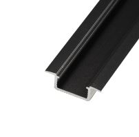 Vestavný hliníkový profil V5C pro LED pásek  - barva černá Profil bez krytu 1m pro LED pásek do 20W/1m