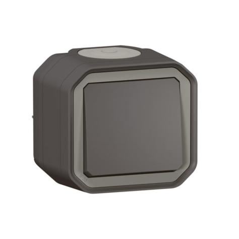 LEGRAND PLEXO 069790L tlačítko 1/0 IP55 montáž na povrch Antracit