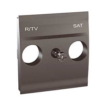 Schneider UNICA Centrální deska pro antenní zásuvku TV/R-SAT, grafit (MGU9.441.12)