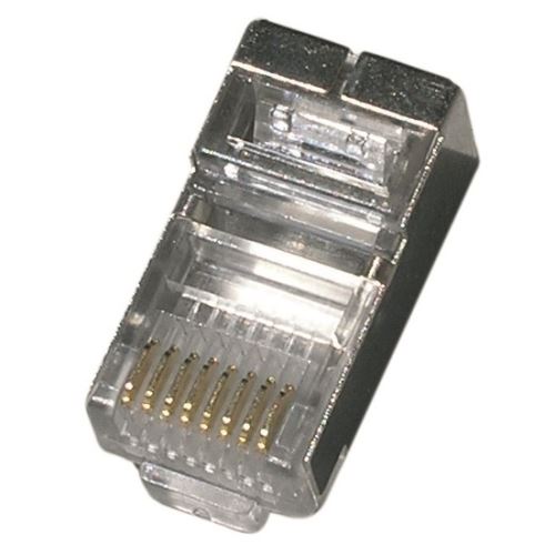Datový stíněný konektor RJ45-15UG 8P8C na na kabel FTP CAT5E