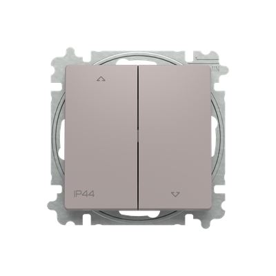 ABB 3559T-A88940 244 ZONI® s IP44 krytím, Ovladač žaluziový řazení č.1/0+1/0 GREIGE