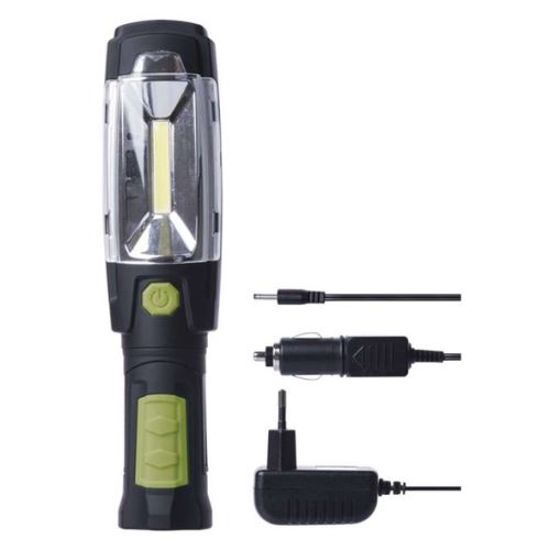EMOS P4546 COB LED nabijecí svítilna, s magnetem, polohovací, nastavitelná svítivost 100lm, 200lm, 500 lm, 2000mAh