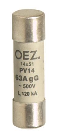 OEZ Pojistka válcová PV 14x51 63A 500V gG /06738/
