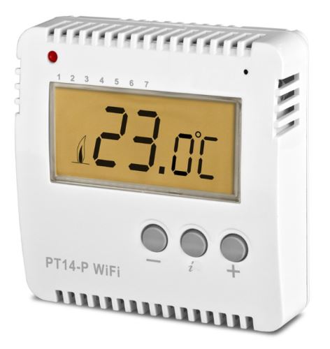 Elektrobock  PT14-P-WIFI termostat s digitálním displejem pro podlahové vytápení s Wifi modulem