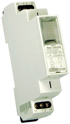 Elko ep VS116U AC/DC 12-240V nebo AC 230V bílá kontrolka