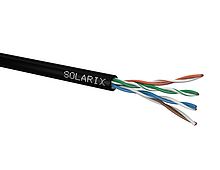 Solarix SXKD-5E-UTP-PE Datový kabel UTP CAT 5E PE venkovní černý /27655191/ (305m = balení)