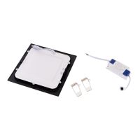Zápustný LED panel 12W čtverec černý 170x170mm (2)