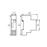 Kanlux AS 1-7M schodišťový automat na lištu 16A 220-240V (2)