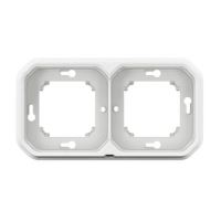 LEGRAND PLEXO 069694L dvojnásobný rámeček pro zapuštěnou montáž Bílý IP55 (1)