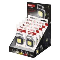 EMOS P4714  LED mini svítilna s karabinou 750lm, dobíjecí kapesní svítilna s vysokou svítivostí a magnetem stříbrná (6)