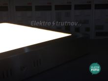 GREENLUX FENIX-S LED panel přisažený matný chrom 18W 1350lm hranaté (opravdu kovové svítidlo) (5)