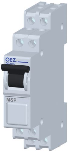 OEZ MSP-11-SG-A230 spínač páčkový 1Z+1V 25A se signalizací bílá /37262/