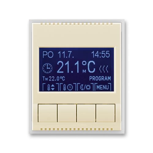 ABB 3292E-A10301 21 termostat univerzální Element/TIME, slon/led.bílá