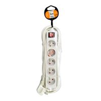 SOLIGHT PP53 Prodlužovací kabel s vypínačem 5zásuvek/5m 3x1mm2 Bílá (3)