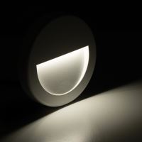LED bílé orientační svítidlo vestavné DW, 3W, IP65, 230V Denní bílá 4000K,180lm