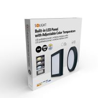 Solight WD174-B černý kulatý přisazený LED panel s možností měnění CCT 24W 1800lm 3000K/4000K/6000K (5)