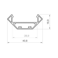 LED profil P3-3 bílý rohový (6)
