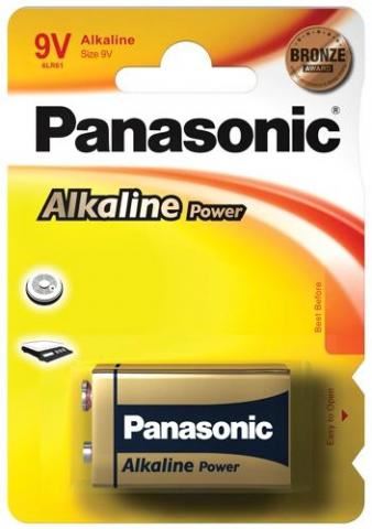 PANASONIC alkalická baterie 9V 6LR61APB/1BP