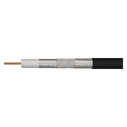 EMOS Venkovní Černý koaxiální kabel KOAX CB 113 UV balení 250m nebo metráž UV stabilní /S5266/