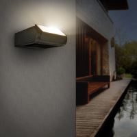 Solight WO808 LED 7W venkovní hliníkové osvětlení na fasádu, možnost naklopení 3000k 450lm IP54 180x160x60 mm (1)
