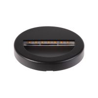 LED černé orientační svítidlo vestavné CW, 3W, IP65, 230V (2)