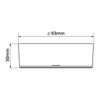 LED bodové bílé svítidlo IP44 7W vhodné do koupelny s naklápěním a možností zapuštění do stropu 220-240V (2)