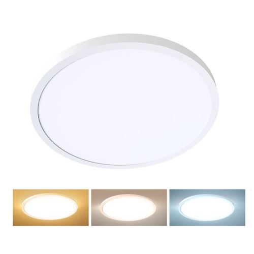 SOLIGHT WO28-W kulaté bílé stropní svítídlo montáž na povrch 48W, 4800lm, 60cm, s možností změny chromatičnosti