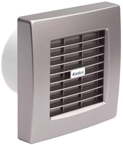 Kanlux ventilátor TWISTER AOL 100T SF - doběh, žaluzie, stříbrný 100mm /70974/