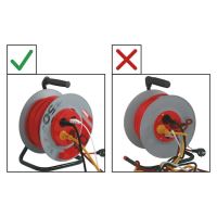 EMOS prodlužovací kabel na bubnu 4zásuvka 50m 3x1,5 PVC P19450P*NFH-049 pevný střed (4)