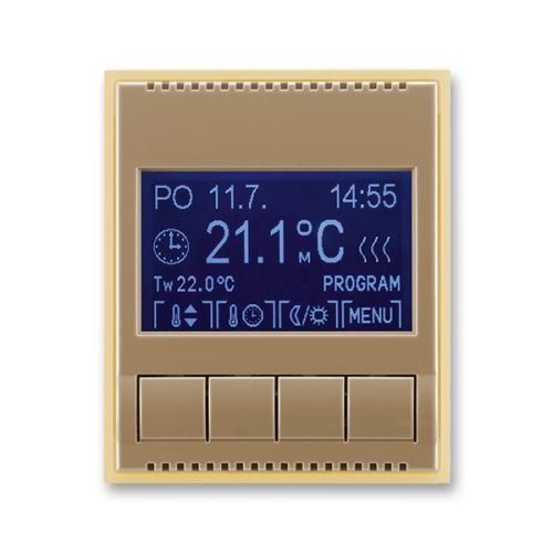 ABB 3292E-A10301 25 termostat univerzální Element/TIME, káv./led.bílá