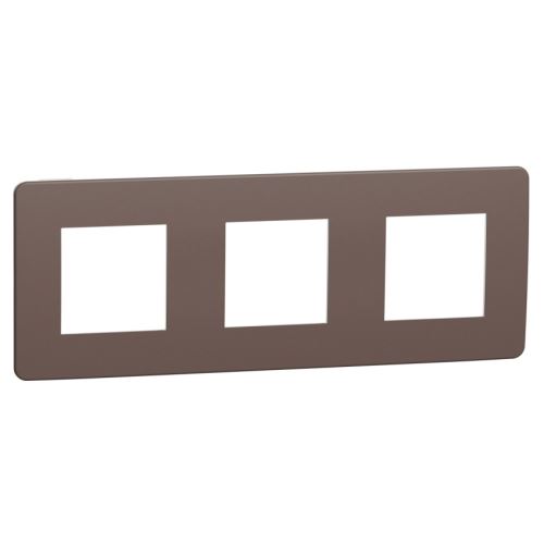 Schneider NOVÁ UNICA NU280616 rámeček trojnásobný CHOCOLATE/BÍLÝ