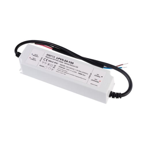 LED zdroj 24V a 150W CV+CC hybrid konstantní zdroj LPV5-24-100 5let záruka voděodolný