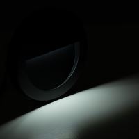 LED černé orientační svítidlo vestavné CW, 3W, IP65, 230V (7)