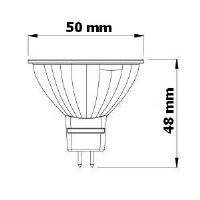 LED EV7W žárovka 12V MR16 s paticí GU 5,3 7,5W (2)