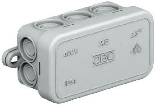 OBO krabice odbočná s víkem, krytí IP A6 80x43x34mm /2000001/