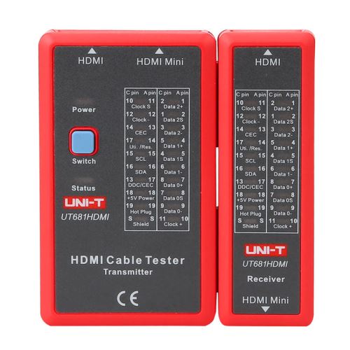 UNI-T UT681 Tester průchodnosti a správného zapojení kabelu HDMI