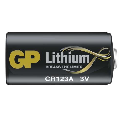 GP CR123A baterie lithium 3V do obojků, alarmů, čidel atd. GPCR123A 1450mAh 17,0x34,5mm B1501