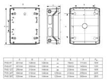 Noark PHS 4T /101492/ Plastová rozvodnice / rozvaděč, montáž na omítku, IP65, 1 řada, 4 moduly (16)