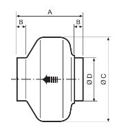 Soler&Palau ventilátor radiální potrubní RM 315 NK - kuličková ložiska, kovový 315mm včetně montážní konzole (1)