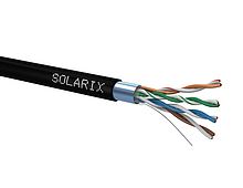 Solarix SXKD-5E-FTP-PE CAT5E  Datový kabel stíněný venkovní,černý /27655192/ (305m = balení)