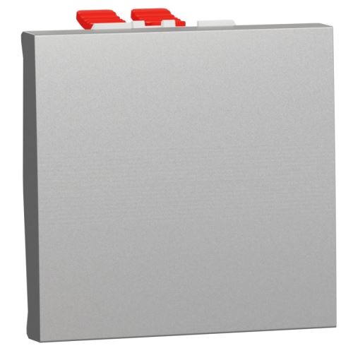 Schneider NOVÁ UNICA přepínač křížový č.7 s klapkou bezšroubové připojení NU320530 ALUMINIUM