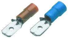 GPH Faston lisovací autokonektor pocínovaný s izolací PVC 1,5-2,5 BF-M 608 Modrý
