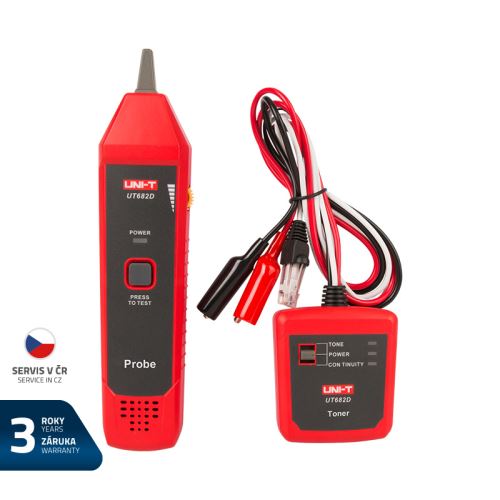 UNI-T UT682D Detektor vyhledávač kabelů ve svazku, nebo hledání kam kabel vede, vysílá signál do vodiče
