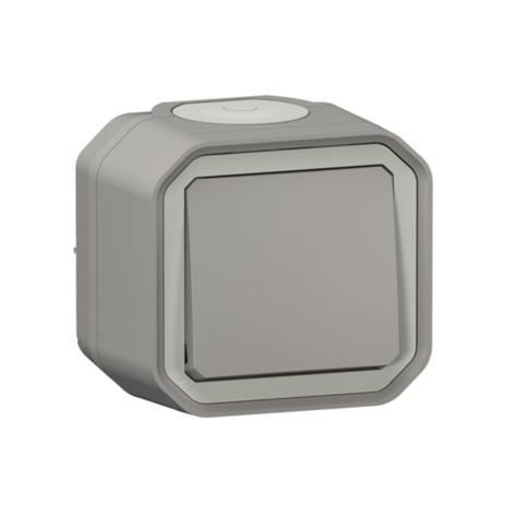 LEGRAND PLEXO 069716L Křížový přepínač č.7 IP55 montáž na povrch Šedý