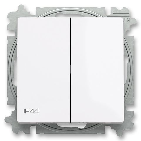 ABB 3559T-A05940 500 ZONI® s IP44 krytím, Přepínač sériový řazení č.5 BÍLÁ