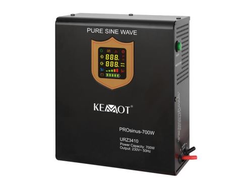 KEMOT PROsinus záložní zdroj 700W 12V NÁSTĚNNÝ k ochraně elektrických zařízení v domácnosti jako jsou čerpadla krbů nebo topení